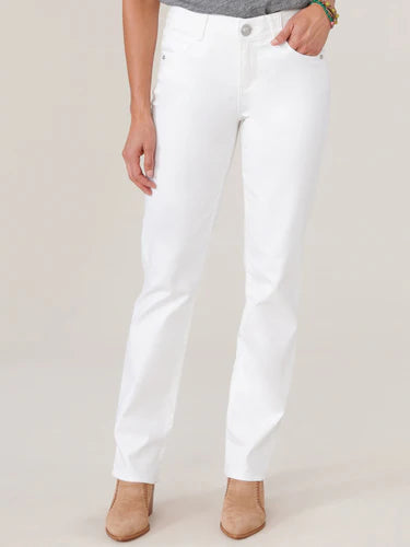 Petite White Straight Leg Jeans