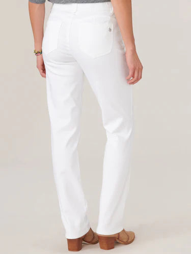 Petite White Straight Leg Jeans